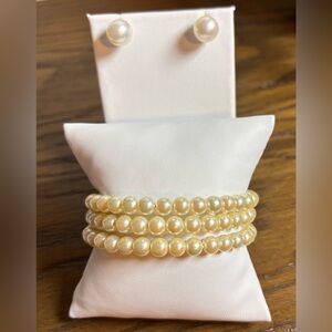 Adjustable Pearl Wrap Bracelet